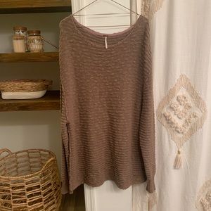 Free people Menace Solid Long Sleeve Tunic Sweater
